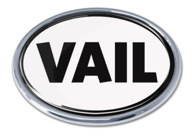 Vail White Chrome Emblem image