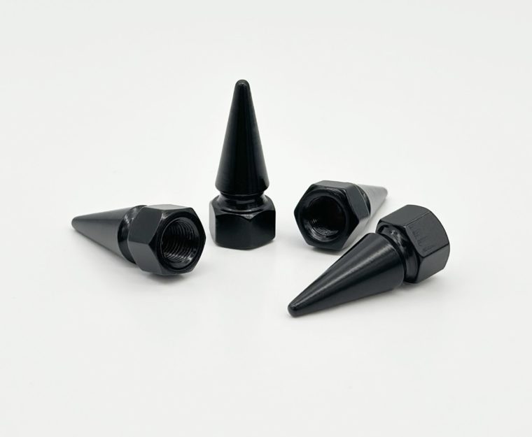 Spike Black Valve Caps image