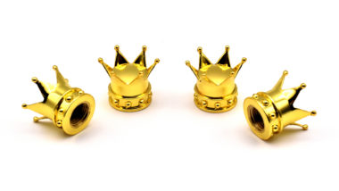 Gold Crown Valve Caps