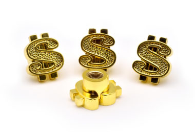 Dollar Sign Gold Valve Caps image