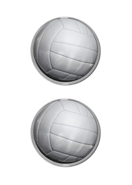 Volleyball Chrome Emblem Minis