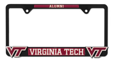 Virgina Tech Alumni Black 3D License Plate Frame