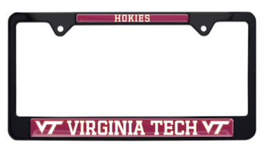 Virginia Tech Hokies Black License Plate Frame image