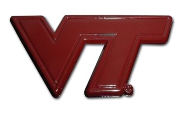 Virginia Tech Maroon Powder-Coated Emblem image