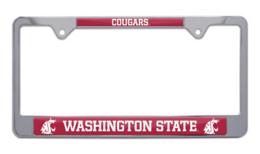 Washington State Cougars License Plate Frame image