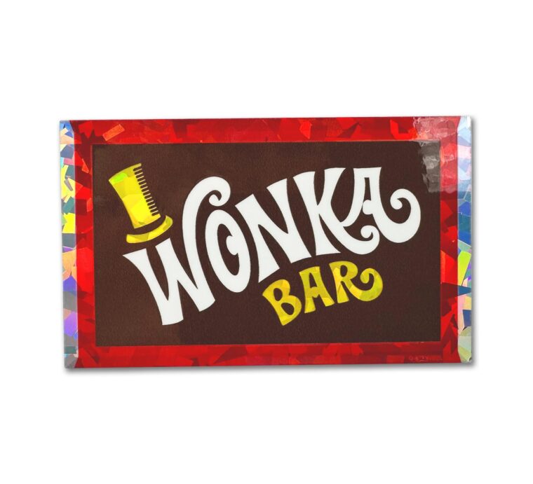 Wonka Bar Reflective Decal