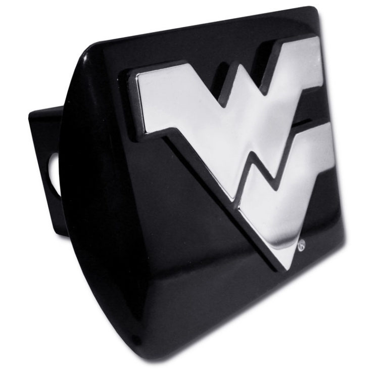 Emblema Auto Cromato West Virginia University Mountaineers - Cromato, Argento