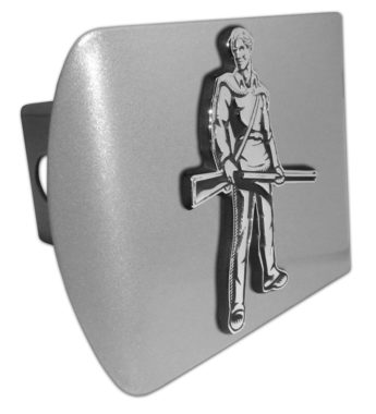 West Virginia University Mountaineer Brushed Hitch Cover image