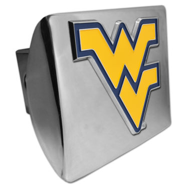 West Virginia University Yellow Chrome Hitch Cover image