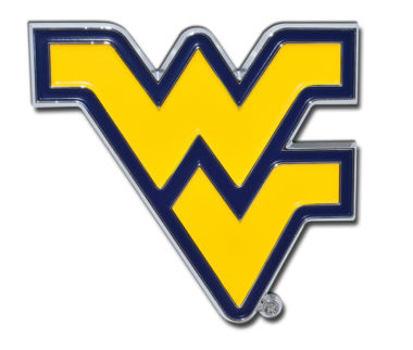 West Virginia University Yellow Chrome Emblem image