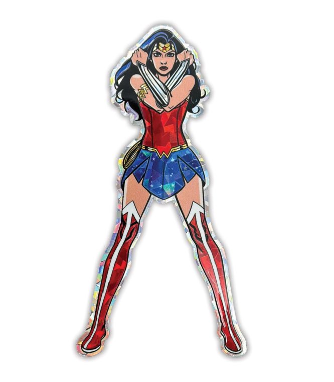 Wonder Woman Power Pose Reflective Decal