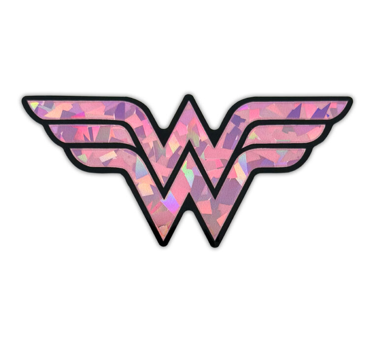 Wonder Woman Pink Reflective Decal