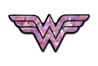 Wonder Woman Pink 3D Reflective Decal