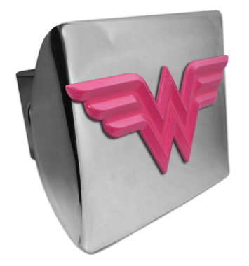 Wonder Woman Pink Chrome Hitch Cover