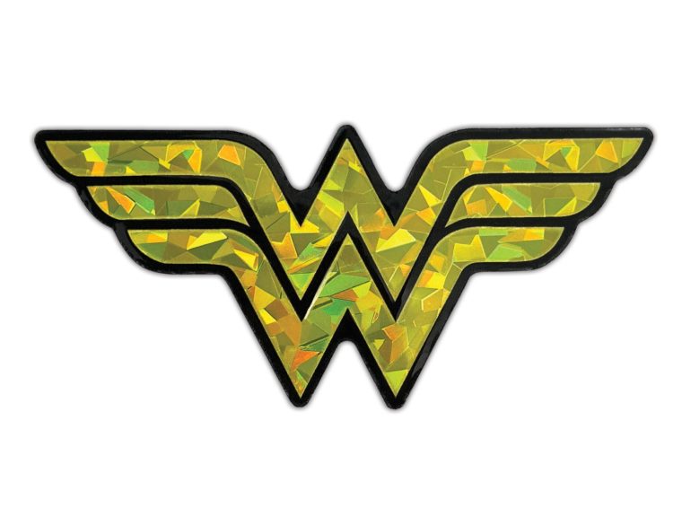Wonder Woman Yellow Reflective Decal