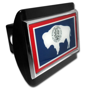 Wyoming Flag Black Hitch Cover image