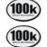 100K Ultra Marathon 3D Decal 2-Pack image 1