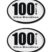 100 Miles Ultra Marathon 3D Decal 2-Pack image 1