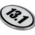 13.1 Half Marathon Oval Chrome Emblem image 6