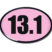 13.1 Half-Marathon Pink 3D Decal 2-Pack image 5