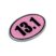 13.1 Half Marathon Pink Chrome Emblem Minis image 6