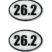 26.2 Marathon Black and White Chrome Emblem Minis image 1