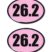 26.2 Pink Marathon 3D Decal 2-Pack image 1