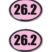 26.2 Marathon Pink Chrome Emblem Minis image 1