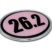 26.2 Marathon Pink Oval Chrome Emblem image 2