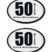 50 Miles Ultra Marathon 3D Decal 2-Pack image 1