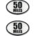 50 Mile Ultra Marathon Chrome Emblem Minis image 1