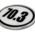 70.3 Triathlon Chrome Emblem image 2