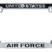 Air Force Black 3D License Plate Frame image 1