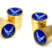 Air Force Valve Stem Caps - Gold Smooth image 1