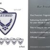 Air Force Retired Shield Air Freshener 6-Pack image 5