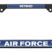 Full-Color Air Force Retired Black License Plate Frame image 1