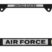 Air Force 3D Black Metal License Plate Frame image 1