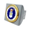 Air Force Seal Matte Chrome Metal Hitch Cover image 3