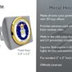 Air Force Seal Matte Chrome Metal Hitch Cover image 4