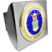 Air Force Seal Emblem on Chrome Hitch Cover image 1