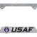 Air Force USAF 3D Chrome Metal License Plate Frame image 1