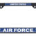 Full-Color US Air Force Black License Plate Frame image 1