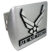 Air Force Wings Emblem on Brushed Hitch Cover image 1