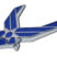 Air Force Wings Blue Chrome Emblem image 2