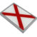 Alabama Flag Chrome Emblem image 2