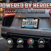 Aquaman Black Open License Plate Frame image 2