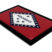 Arkansas Flag Black Metal Car Emblem image 2