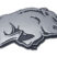 Arkansas Running Hog Chrome Emblem image 1