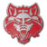 Arkansas State Red Wolf Red Chrome Emblem image 1