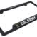 US Army 1775 Black Open Corner Plastic License Plate Frame image 4